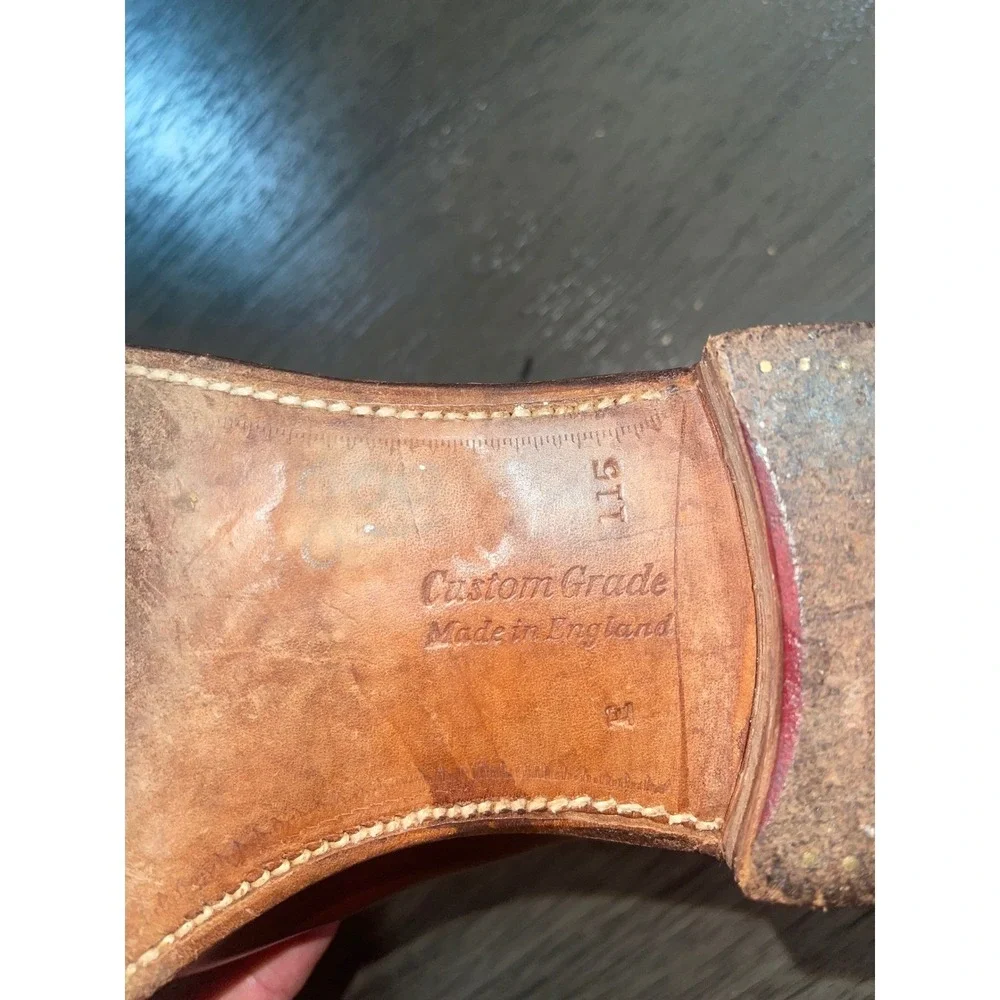 Church's Custom Grade Aldwych Brown Leather Oxfords UK 9.5E US 10.5 England EU44